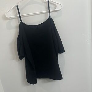 SHEIN Black Asymmetrical Camisole Top